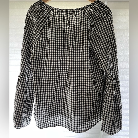 BNWOT Women’s Camber and Grace (RW & Co) black gingham blouse - Picture 7 of 7